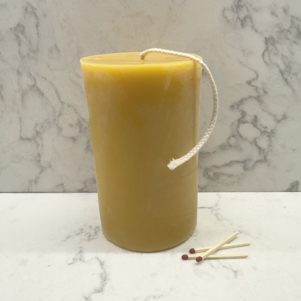 Recycled Wax Pillar Candle - 5"